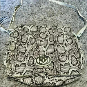 Sharif snake skin leather handbag